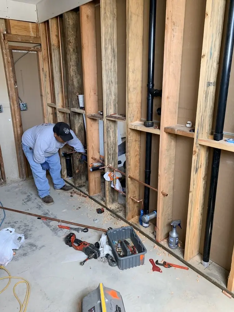 Commercial rough-in plumbing for Gas Line Repair in South Prairie